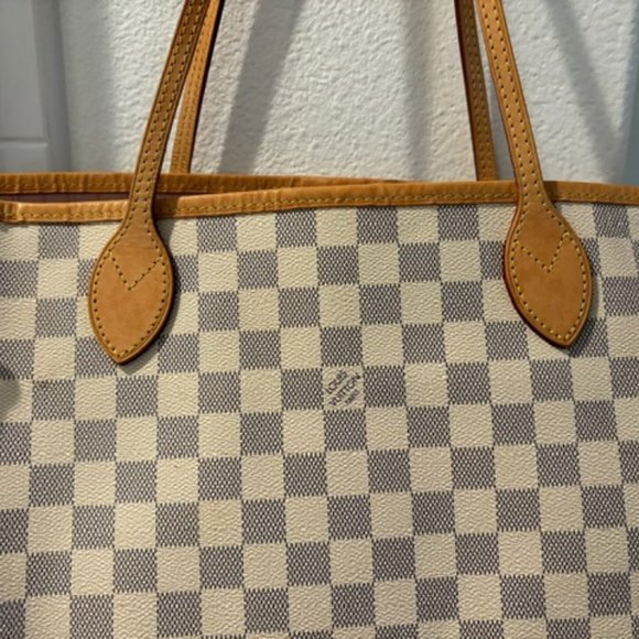 Louis Vuitton Damier Azur Neo Neverfull MM Rose Ballerine - Picture 10 of 15